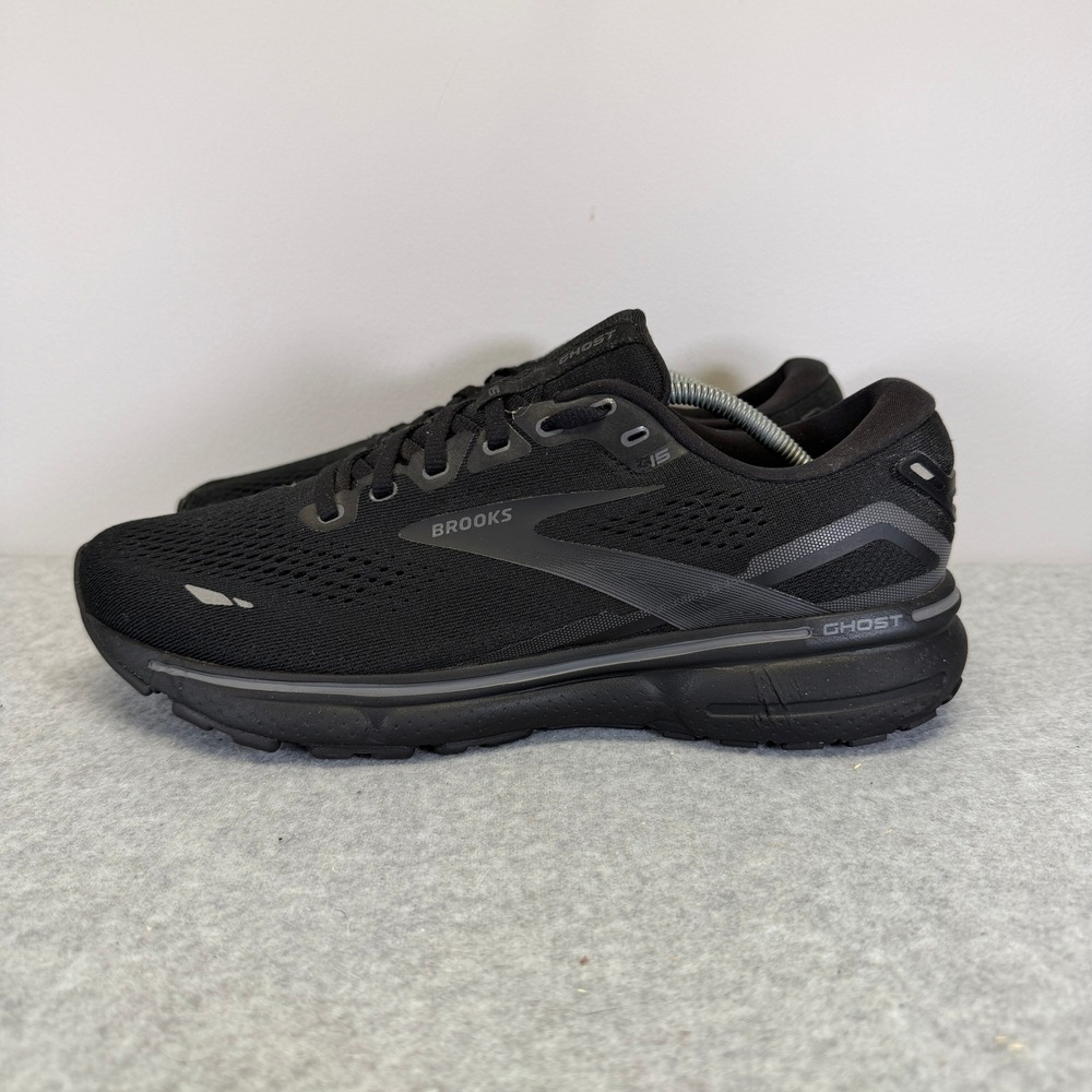 Brooks Ghost 15 Womens Shoes Size 10 Black Athletic Running Sneakers 1203802A020